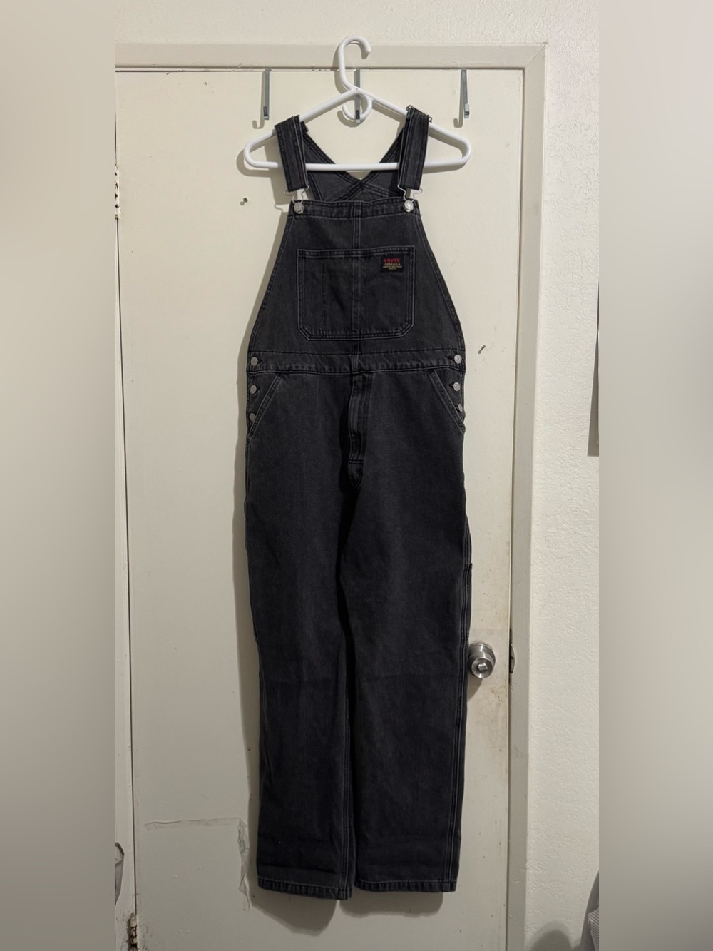 Levi’s Red Tab™ Black Wash Overalls Men's Medium NWT - Heavy Metal Hearts